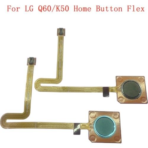 Fingerprint Sensor Home Button Flex Cable Ribbon For LG Q60 LMX525 K50 LMX520 Touch Sensor Flex Ribbon Replacement Parts