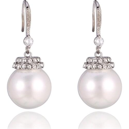 GrayBirds High Quality AAA CZ Jewelry Elegant Shell Pearl Earrings For Office Lady XYE036P