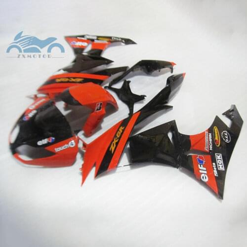 Custom fairings kit for KAWASAKI Ninja ZX6R 2009 2010 2011 2012 plastic fairing kits ZX 6R 636 09-12 orange black aftermarket
