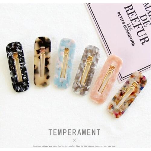 Fashion Bobby Leopard Hairpin Women Barrette Hairband Accessories Rectangle Hair Clips Comb Pin Hair Clip Vintage