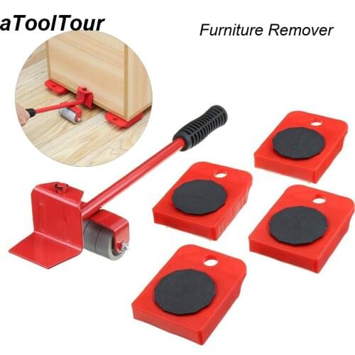 Professional Furniture Transport Lifter Tool Set Heavy Duty Stuffs Moving Hand Tools Set Furniture Mover Wheel Bar Roller Device