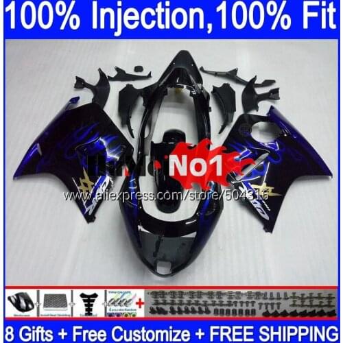 Blackbird For HONDA CBR 1100 XX CBR1100XX 92MC.9 CBR1100XX 1996 1997 1998 1999 2000 2001 96 97 98 99 00 01Blue flames Fairing