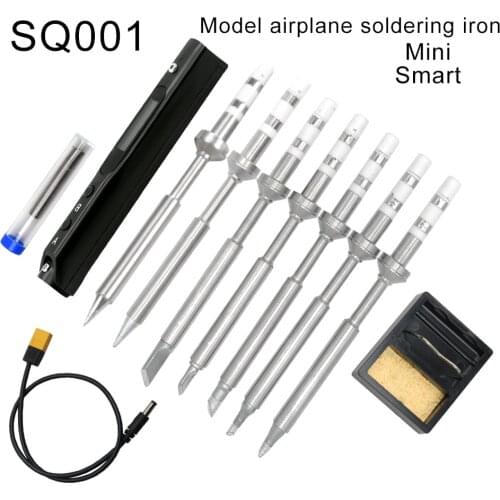 SQ001 Mini Smart Portable adjustable temperature 65W soldering station electric soldering iron and TS100 iron tips