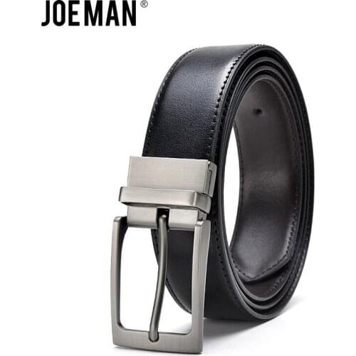 Revolvable Belt For Man Luxury Design Leather Belts High Quality Silver Buckle And Grey Brushed Buckle Free Shipping