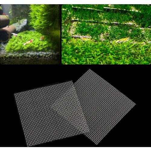 Stainless Steel Mesh Pad For Aquarium Moss Plants Decoration Fish Tank Water Grass Lawn Mesh Moss Decor Carrier