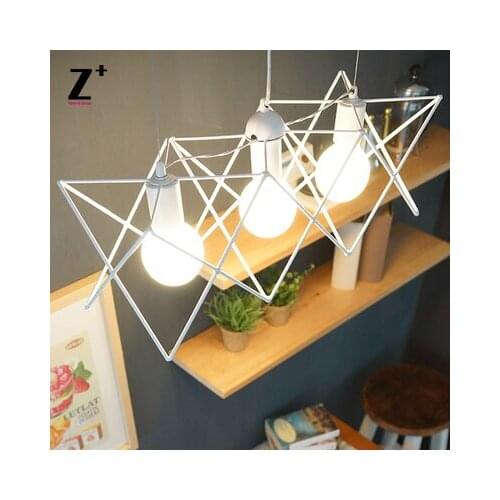 Led lamp lights modern Pendant Light three heads bulbs Edison Lamp Loft Coffee Bar Restaurant Kitchen Lights