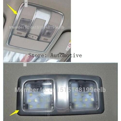 High Quality ABS Chrome reading lamp trim interior frame decoration auto parts Fit for Mazda CX-52012-2014 2pcs per set