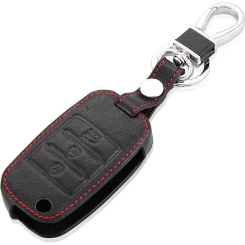 High Quality Leather Car Key Cover For RIO K2 Cerato Optima K3 K5 KX5 Sportage R QL Sorento