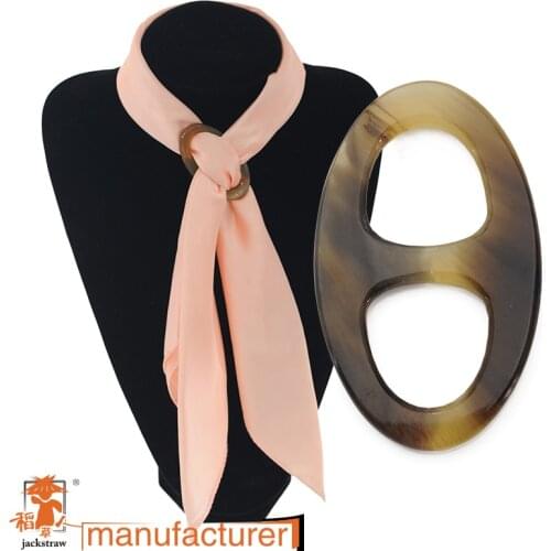 Hight quality manufacturers horn buckle silk scarf suckle different color personality style