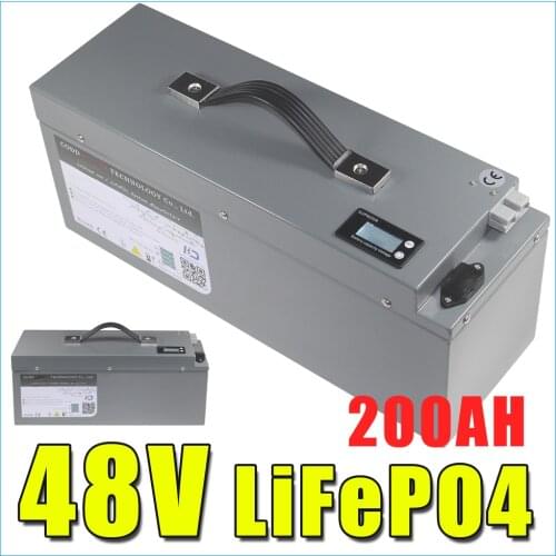 48V 100AH 200H LiFePO4 Battery Electric vehicle AGV Forklift Boat Golf Car starting batteries