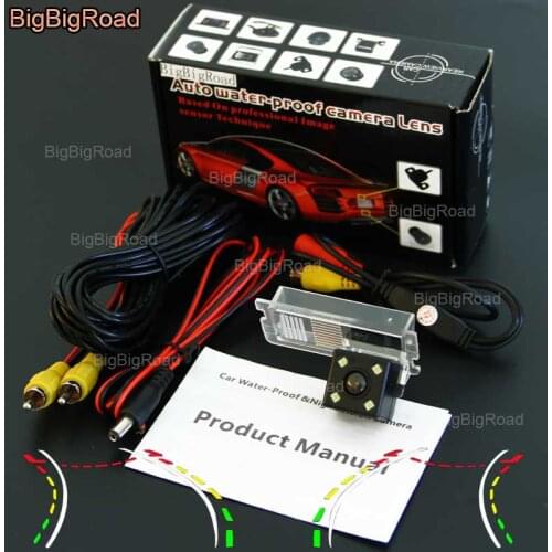 BigBigRoad Car Intelligent Dynamic Track Rear View Camera For Chery E3 2013-2015 QQ A1 Fulwin2 fulwin 2 2013-2016 Waterproof