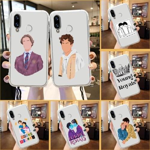 Young Royals Simon and Wilhelm Phone Case For Huawei Honor 6 7 8 9 10 10i 20 A C X Lite Pro Play transparent luxury coque tpu