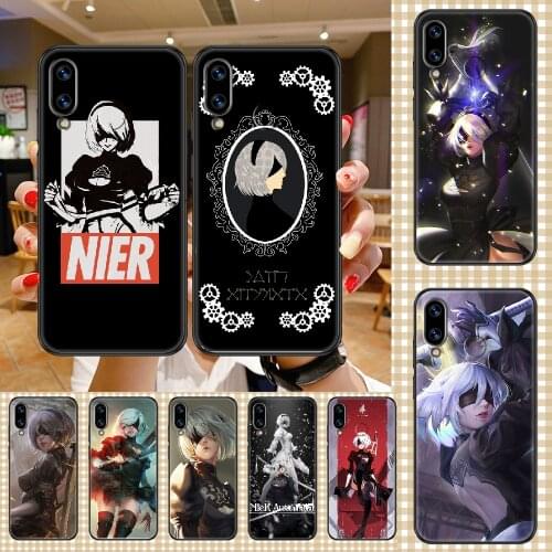 NieR Automata Type B Phone case For Huawei Honor 6 7 8 9 10 10i 20 A C X Lite Pro Play black 3D back silicone Etui art shell tpu