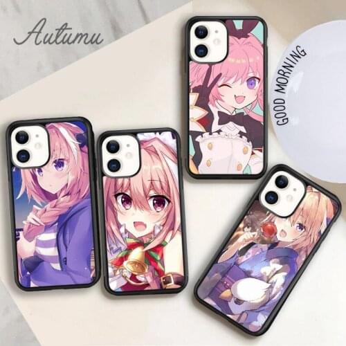 Astolfo anime girl Phone Case for iPhone 11 12 Pro Max mini X XR XS SE 2020 5 6S 7 8 Plus Samsung Galaxy S8 S9 S10 Cover shell