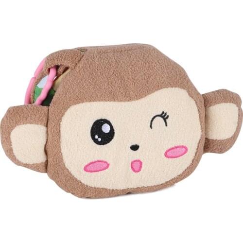 Baby Cute Animal Cloth Book 3D Cartoon Monkey Style Soft Waterproof Fabric Teach Game Learning Early Educational For Kids