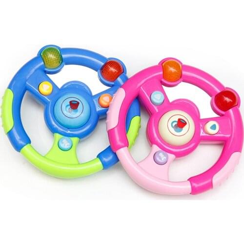 Baby Children Music Realistic Electric Steering Wheel with LED Educational Kids Toy