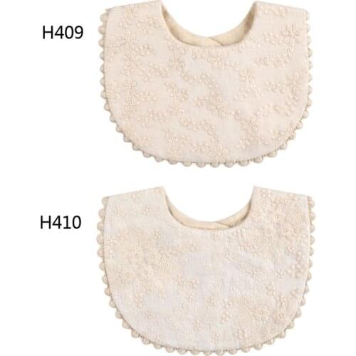 Newborn Baby Boys Girls Embroidery Saliva Towel Kids Toddler Feeding Burp Cloth Cotton Bib Scarf