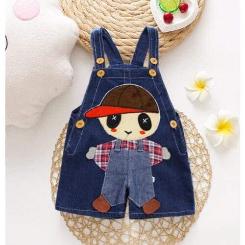 IENENS Kids Baby Jumper Boys Girls Clothes Pants Denim Shorts Jeans Overalls Toddler Infant Jumpsuits Clothing Trousers