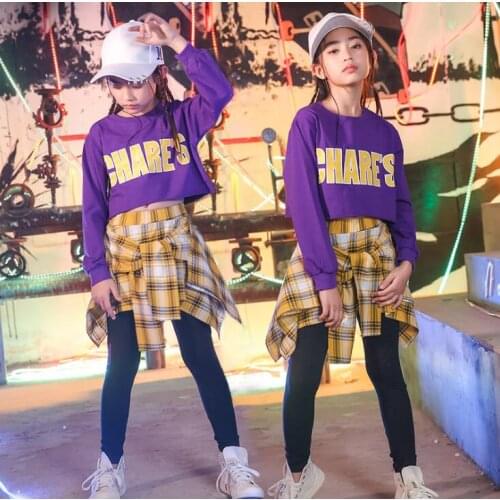 For 3-20 Y Mother Daughter Clothing set Sport Children Jazz Dance Clothes Street Hip Hop Dance Costumes Party ensemble fille