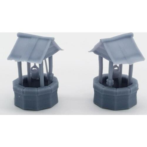 Outland Models Western Country Accessory Well 2 pcs 1:87 HO Scale Railway Scenery