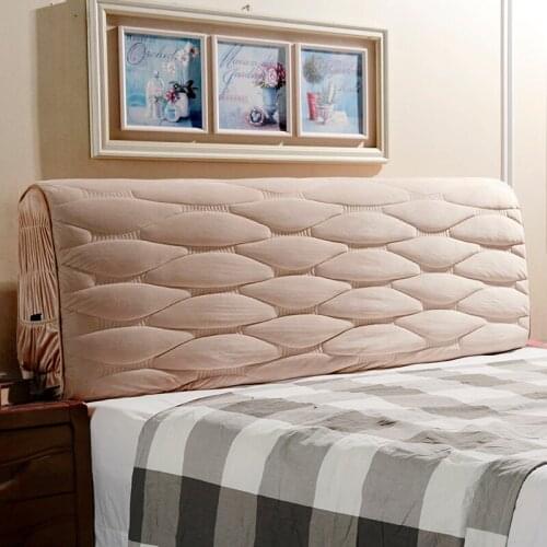 New European style wicker bed cover set thickening protective cover leather bed full package elastic curved backrest dust cover