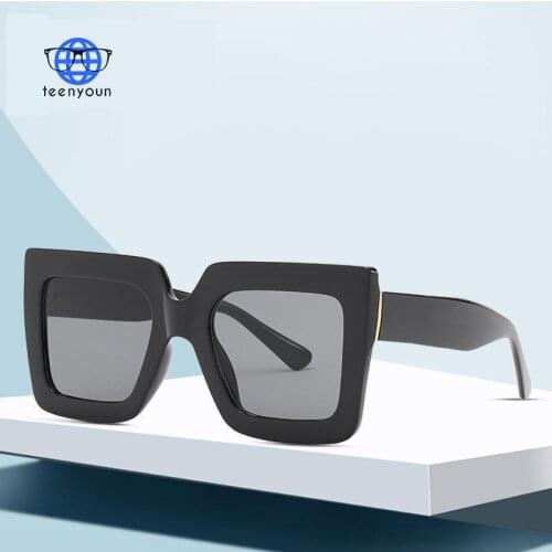 TEENYOUN Luxury Brand Design Square Sunglasses Women Vintage Square High Quality Sun Glasses Outdoor Travel Lentes De Sol Mujer