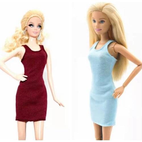 1/6 BJD Clothes Fashion Sleeveless Tank Dresses For Barbie Doll Outfits11.5" Dolls Playhouse Accessories Kids & Baby DIY Toys