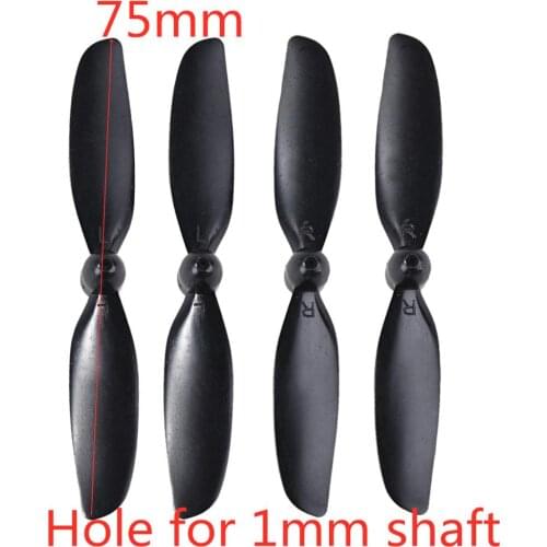 75mm 7.5cm 1mm Hole CW CCW Main Blades Props Propellers Fan Wing For 720 816 8520 Coreless Motor DIY Drone Quadcopter Spare Part