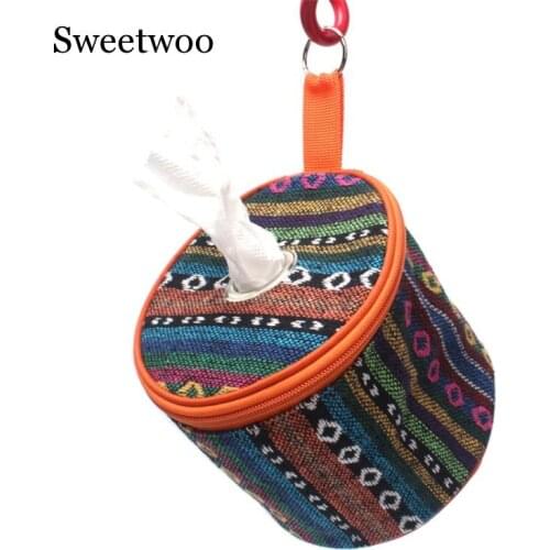 Portable Folding Pumping Carton Tool Bag Car With Tissue Paper Box Outdoor Camping Equipment