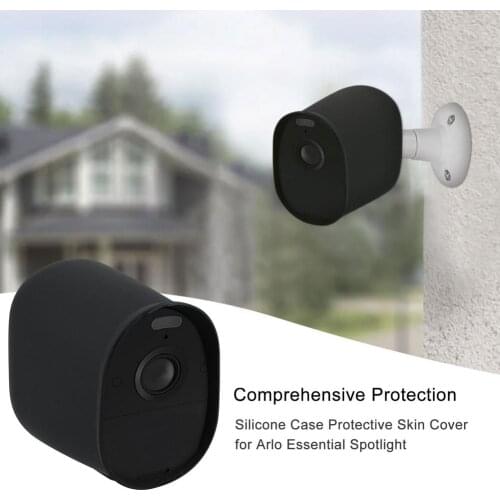 Silicone Protective Cover For Arlo Essential Spotlight Camera Case Sunshade Rainproof Shell Skin Security Camera Accessories