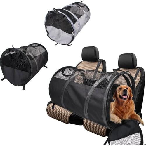 Collapsible Travel Pet Tube Portable Folding Breathable Car Transport Box Dog Cage Pet Tent Pet Dogs Carrier