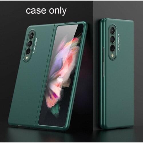 Ultra-thin Full Protection Case For Samsung Galaxy Z Fold 3 W22 Hard Frosted Plastic Phone Cover For Samsung Z Fold3 Case