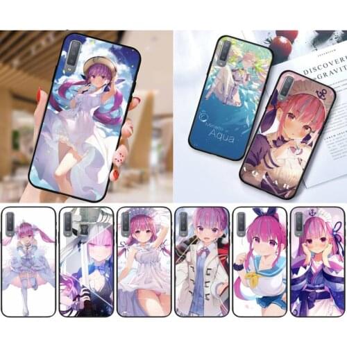 Zororong Japanese hololive Vtuber Minato Aqua Phone Case For Samsung Galaxy S10 20 Note10 20 A30 50 70 71 Plus Ultra