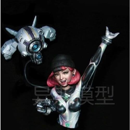 1/10 Die-cast Resin Model Handmade Girl Yana Bust Gray Model Unpainted