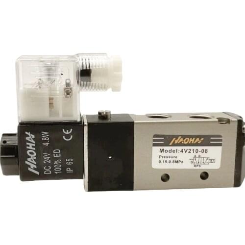 2 position 5 way solenoid valve 4v210-08 Pneumatic 12V valve controller switch 24 V pneumatic valve
