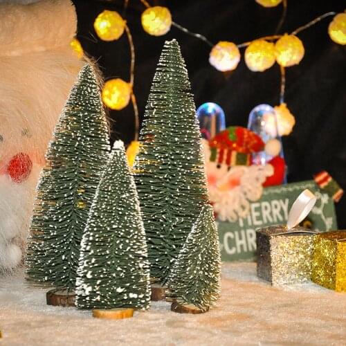 3/4pcs Artificial Mini Christmas Tree Small Xmas Tree Tabletop Assorted Pine Trees for Home Christmas/Xmas Decoration