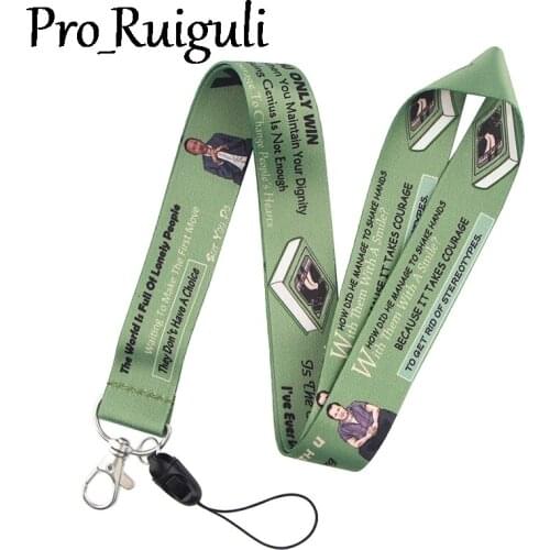 30pcs Green Book Lanyard Keys Phone Holder Funny Neck Strap With Keyring ID Card DIY Animal webbings ribbons Hang Rope