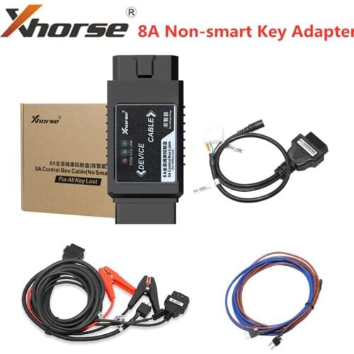 XHORSE 8A Non-smart Key Adapter for All Key Lost No Disassembly For Toyota work with key tool max and obd tool