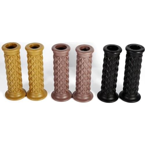 Car-Styling 1 Pair of 7/8" 22mm Universal Rubber Motorcycle Handlebar Hand Grips Bar End Hot