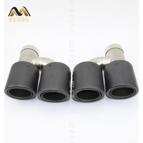 Car accessories Pipe Dual Carbon fiber stainless steel universal Auto exhaust tip Exhaust muffler Pipe For BENZ w221
