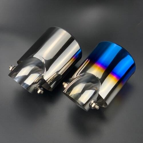 Automobile Exhaust Muffler Stainless Steel Tube Chrome Modified Rear Tail For Mitsubishi Outlander 2013-2019 Car Accessories