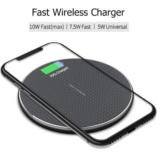 10W QI Wireless Charger Pad For iPhone 11 Xs Max X XR 8 Plus Fast Charging For Samsung Note 9 Note 8 S10 Quick Induction Charger
