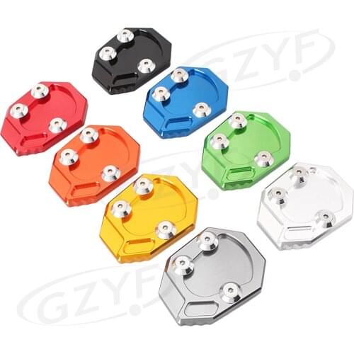 For Yamaha YZF R1 Kickstand Foot Side Kick Stand Extension Pad Support Plate 2009-2015 Aluminum Motorcycle Parts Accessories
