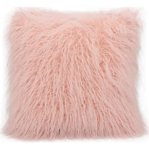 Hot Sale 50% 45*45cm Plush Fluffy Soft Throw Pillow Case Cushion Cover Soft Comfortable Sofa Bedroom Living Room Decor Supplies
