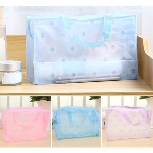 Makeup Cosmetic Bag Transparent Waterproof Cute Travel Organizer Accessories For Travel Beach MAZI888