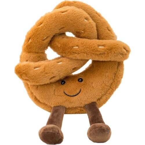 1pc Cute Plush Toast Bread Pretzel Croissant Baguette Toy Stuffed Food Bread Soft Doll Kids Toys Kawaii Pillows Birthday Gift