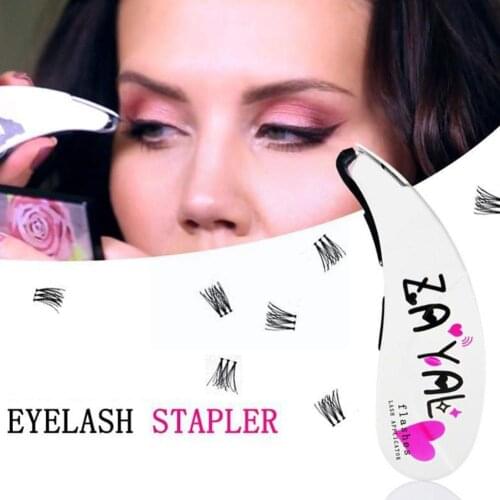 Mini Eyelash Stapler False Eyelashes Aplicator Contains Lash 45 Extensions Natural Tools Eye Eye Up Make Lash Curl Tool Bud S1L7
