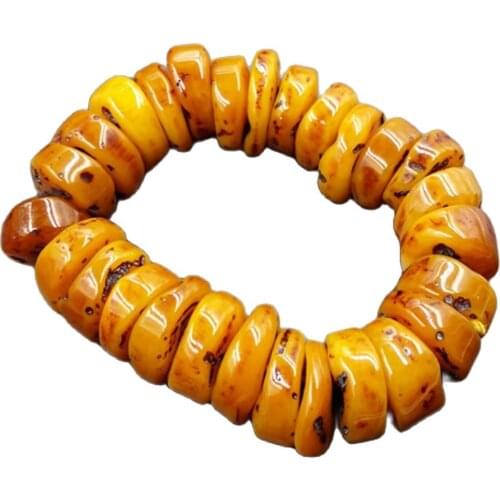 Fashion Natural Beeswax Abacus Beaded Bracelet Hand Jewelry Accessory Gift Unisex Clothing Accessories браслеты на руку