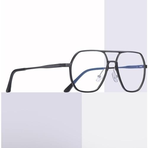 New DESIGN Men Classic Square Glasses Optics Frame Luxury Double Bridge Prescription Glasses Frames Optical Eyewear eyeglasses