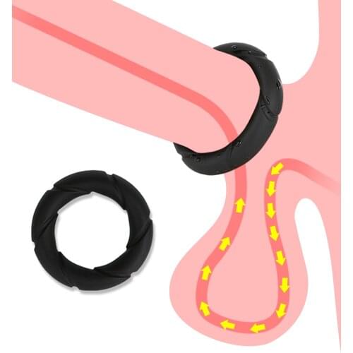 4 Types Male Penis Ring Reusable Cock Rings Trainer Delay Ejaculation Silicone Sex Toys For Men Penis Enlargement Erotic Toys